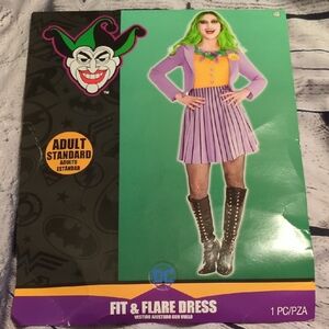 DC Superhero Joker Costume Purple and Green